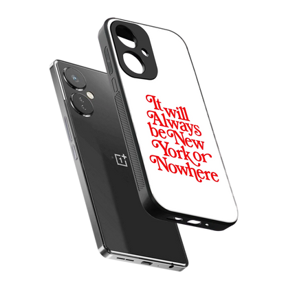 Newyorker sleek oneplus nord ce 3 cover with tempered glass back and TPU edges