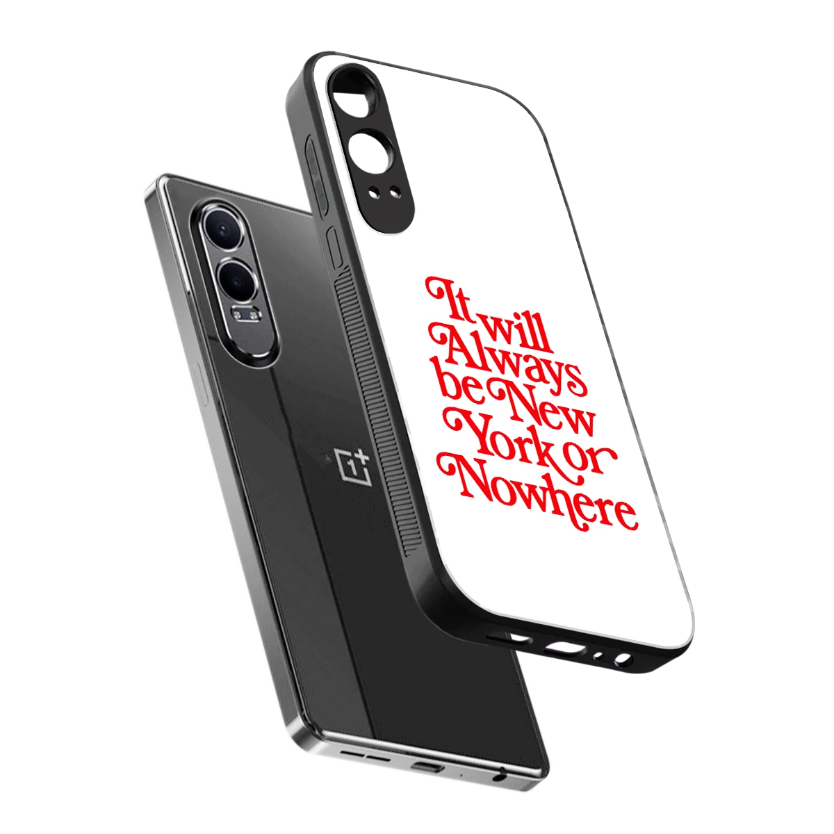 Newyorker sleek oneplus nord ce 4 lite cover with tempered glass back and TPU edges
