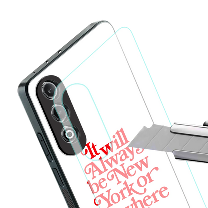 Newyorker stylish phone case for oneplus nord ce 4 | glossy glass and slim fit