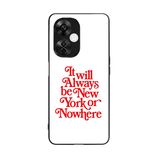 Newyorker back phone cover | glass case for oneplus nord ce 3 lite