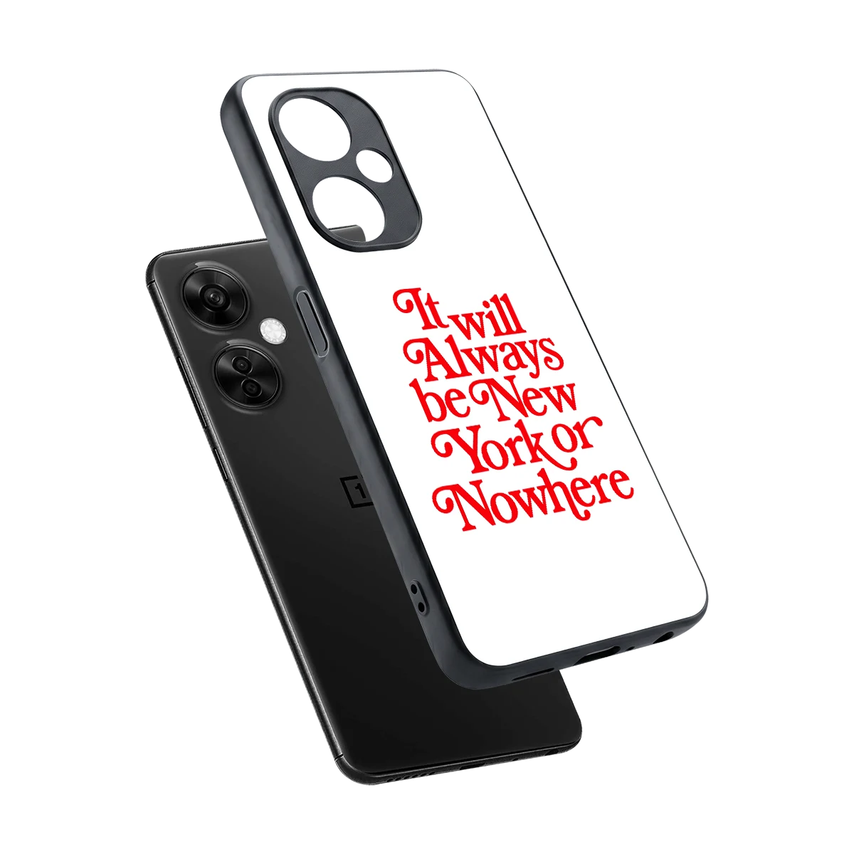 Newyorker sleek oneplus nord ce 3 lite cover with tempered glass back and TPU edges
