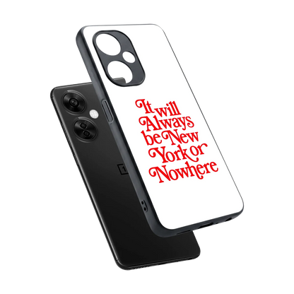 Newyorker sleek oneplus nord ce 3 lite cover with tempered glass back and TPU edges