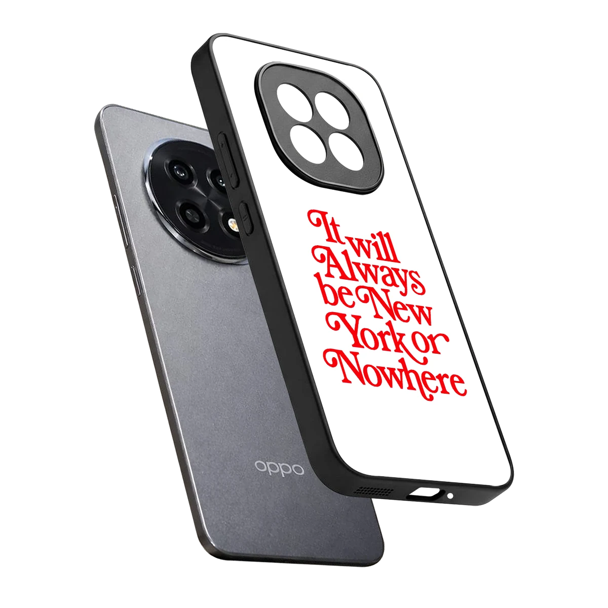 Newyorker sleek oppo f29 pro 5g cover with tempered glass back and TPU edges