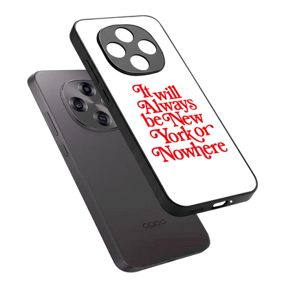 Newyorker sleek oppo f31 pro 5g cover with tempered glass back and TPU edges