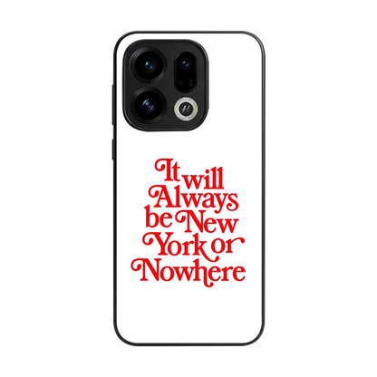 Newyorker back phone cover | glass case for oppo find x9