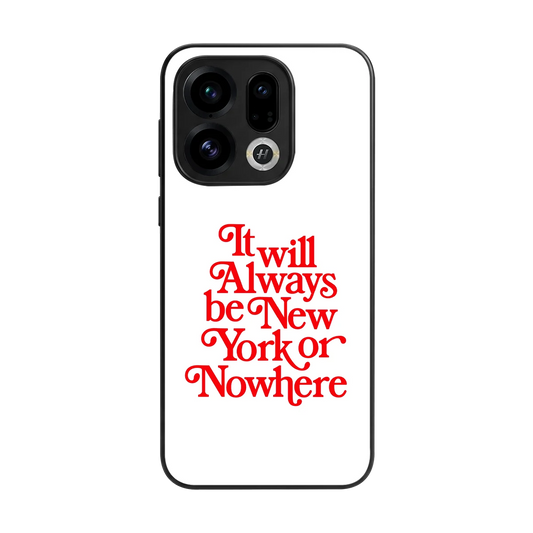 Newyorker back phone cover | glass case for oppo find x9
