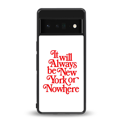 Newyorker back phone cover | glass case for google pixel 6 pro