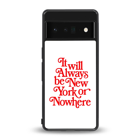 Newyorker back phone cover | glass case for google pixel 6 pro