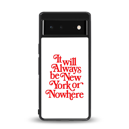 Newyorker back phone cover | glass case for google pixel 6