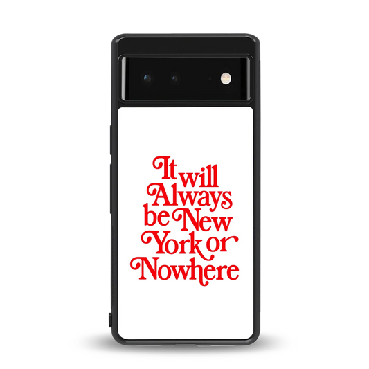Newyorker back phone cover | glass case for google pixel 6