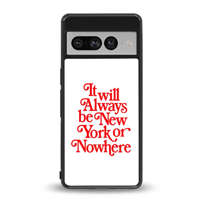 Newyorker back phone cover | glass case for google pixel 7 pro