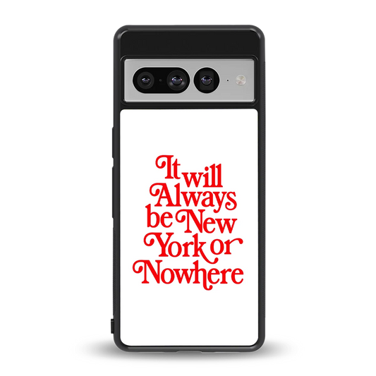 Newyorker back phone cover | glass case for google pixel 7 pro