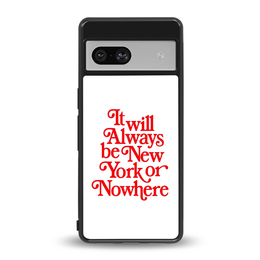 Newyorker back phone cover | glass case for google pixel 7a