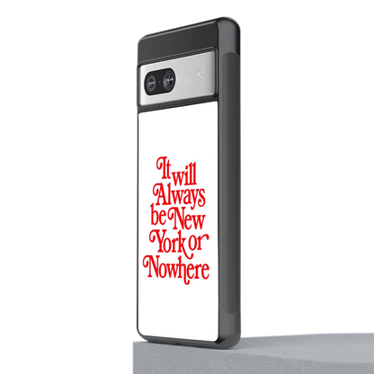 Newyorker stylish phone case for google pixel 7a | glossy glass and slim fit