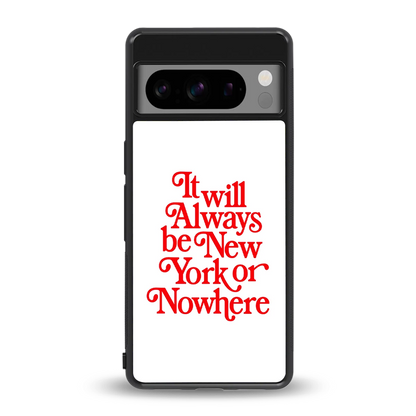 Newyorker back phone cover | glass case for google pixel 8 pro