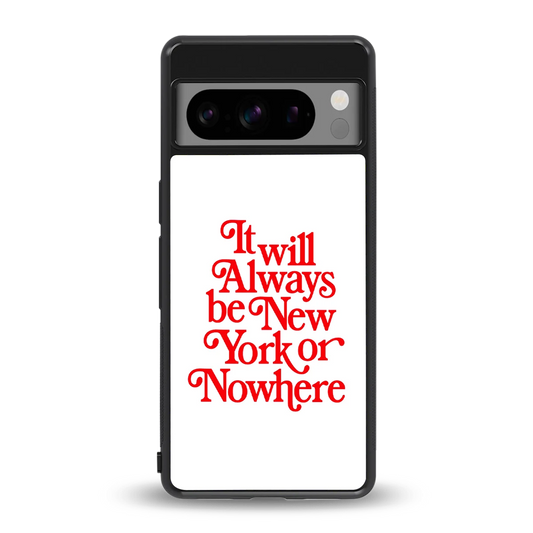 Newyorker back phone cover | glass case for google pixel 8 pro