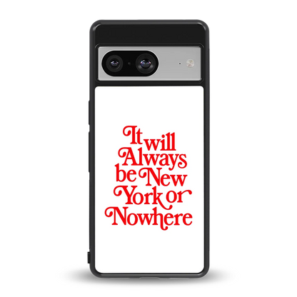 Newyorker back phone cover | glass case for google pixel 8