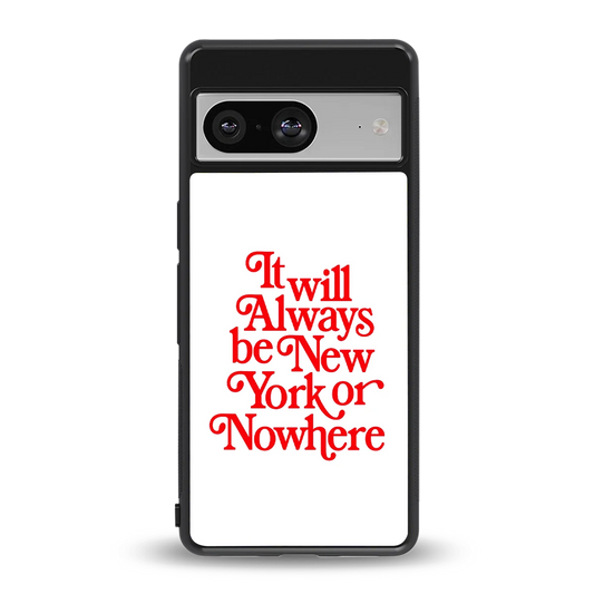 Newyorker back phone cover | glass case for google pixel 8