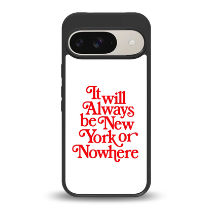 Newyorker back phone cover | glass case for google pixel 9