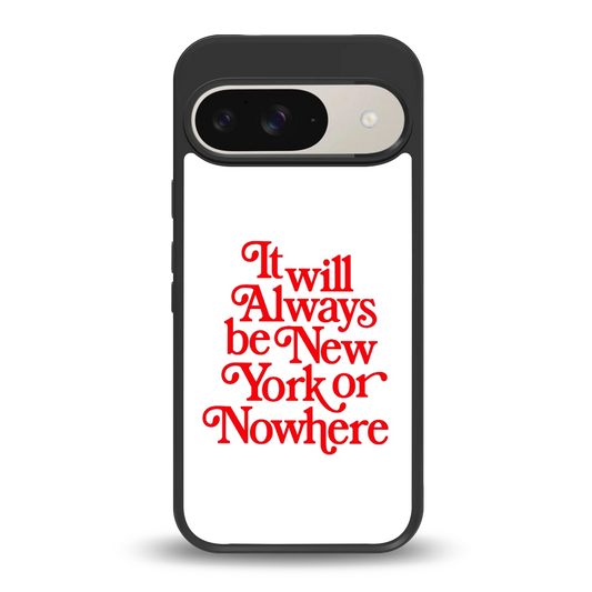 Newyorker back phone cover | glass case for google pixel 9