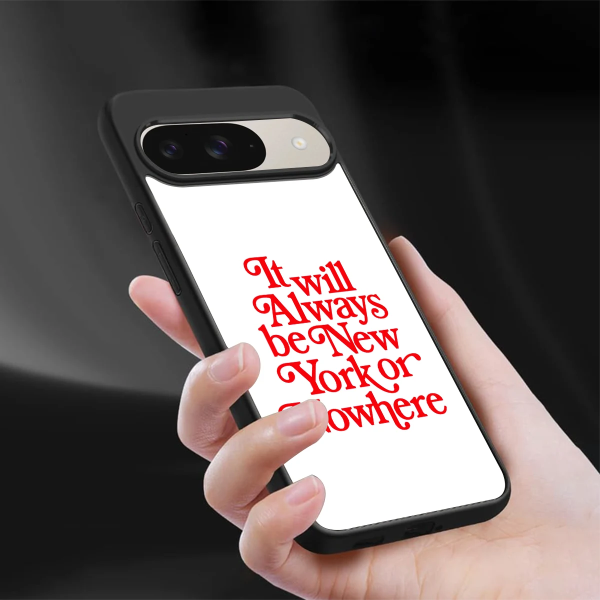 Newyorker sleek google pixel 9 cover with tempered glass back and TPU edges