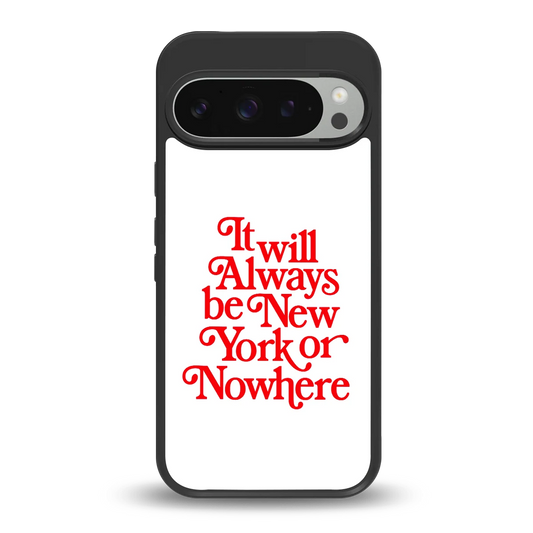 Newyorker back phone cover | glass case for google pixel 9 pro