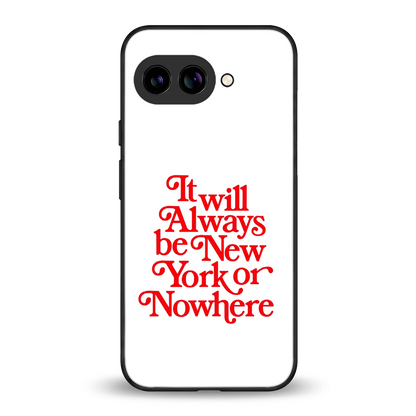 Newyorker back phone cover | glass case for google pixel 10a