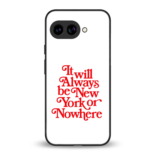 Newyorker back phone cover | glass case for google pixel 10a