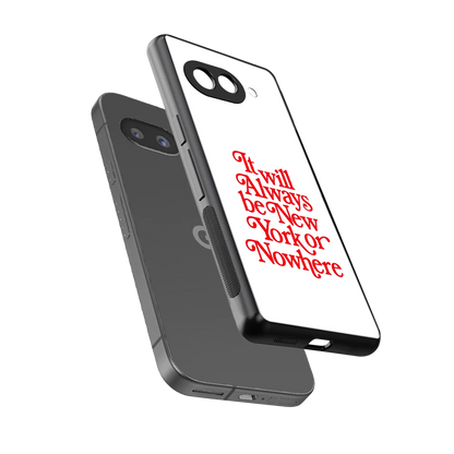 Newyorker sleek google pixel 10a cover with tempered glass back and TPU edges