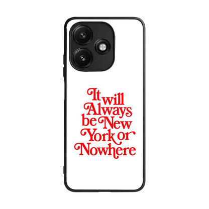 Newyorker back phone cover | glass case for redmi 12 5g