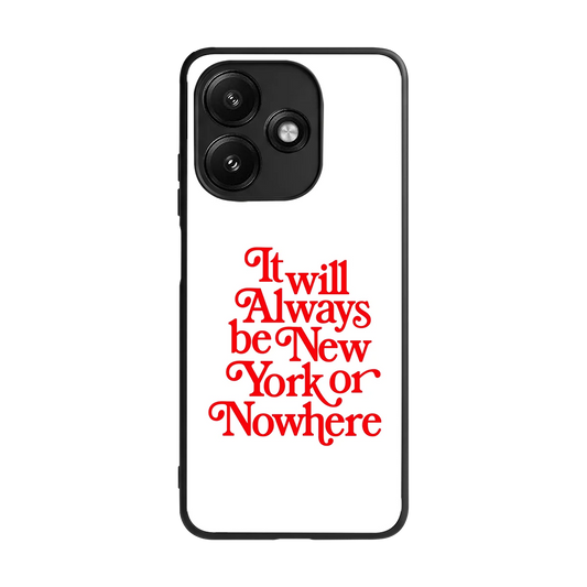 Newyorker back phone cover | glass case for redmi 12 5g