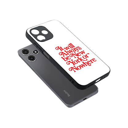 Newyorker sleek redmi 12 5g cover with tempered glass back and TPU edges