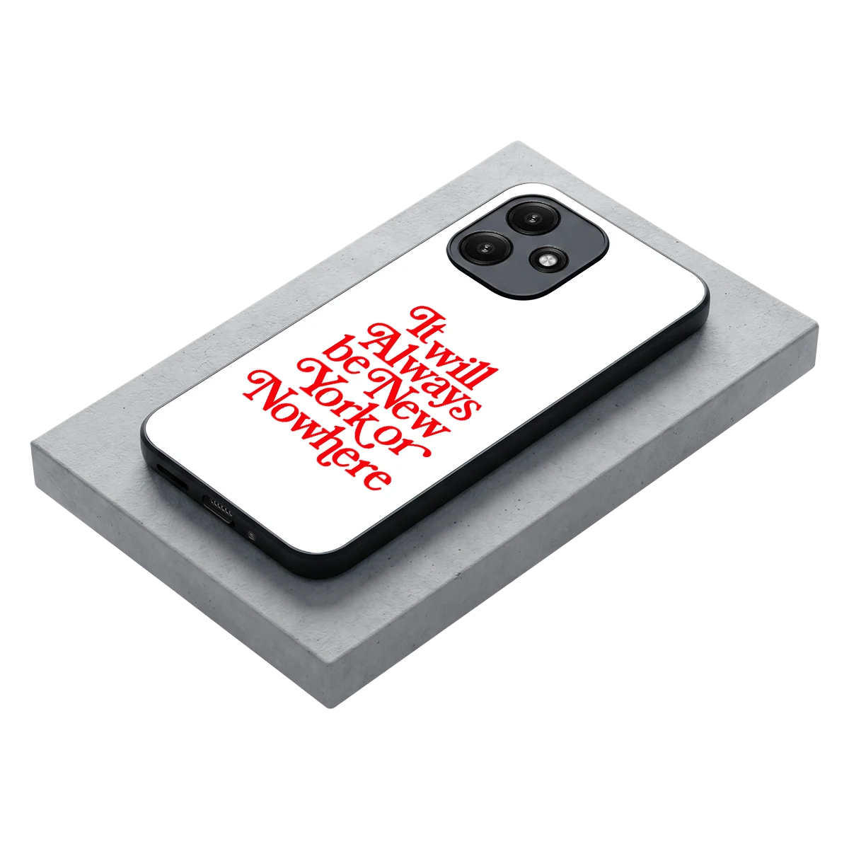 Newyorker stylish phone case for redmi 12 5g | glossy glass and slim fit