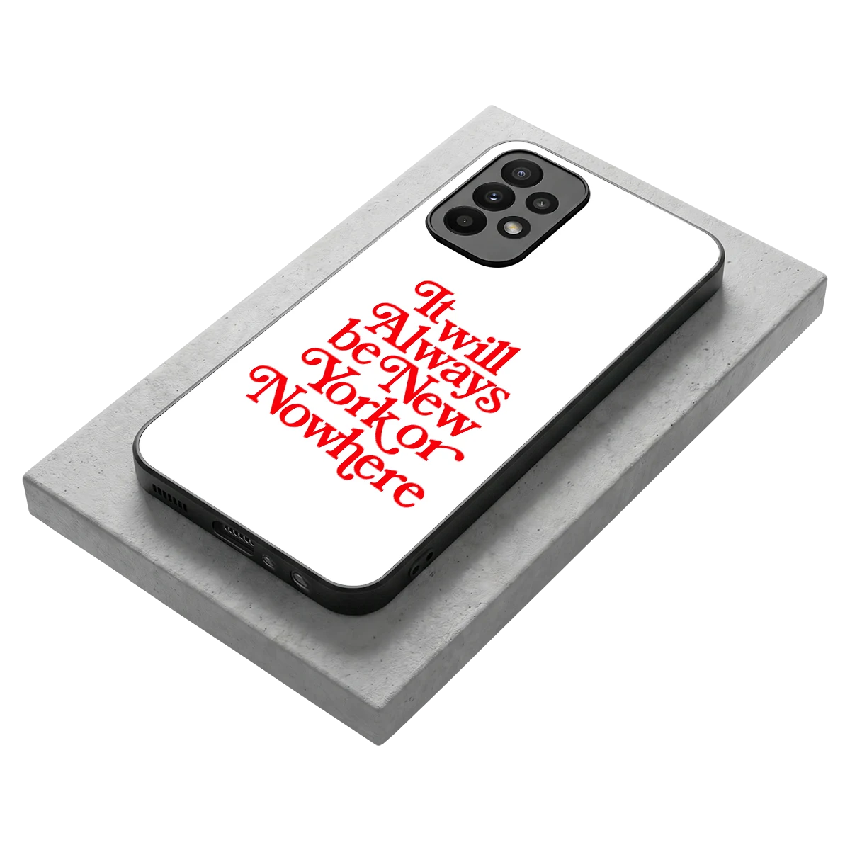 Newyorker stylish phone case for samsung galaxy a23 | glossy glass and slim fit