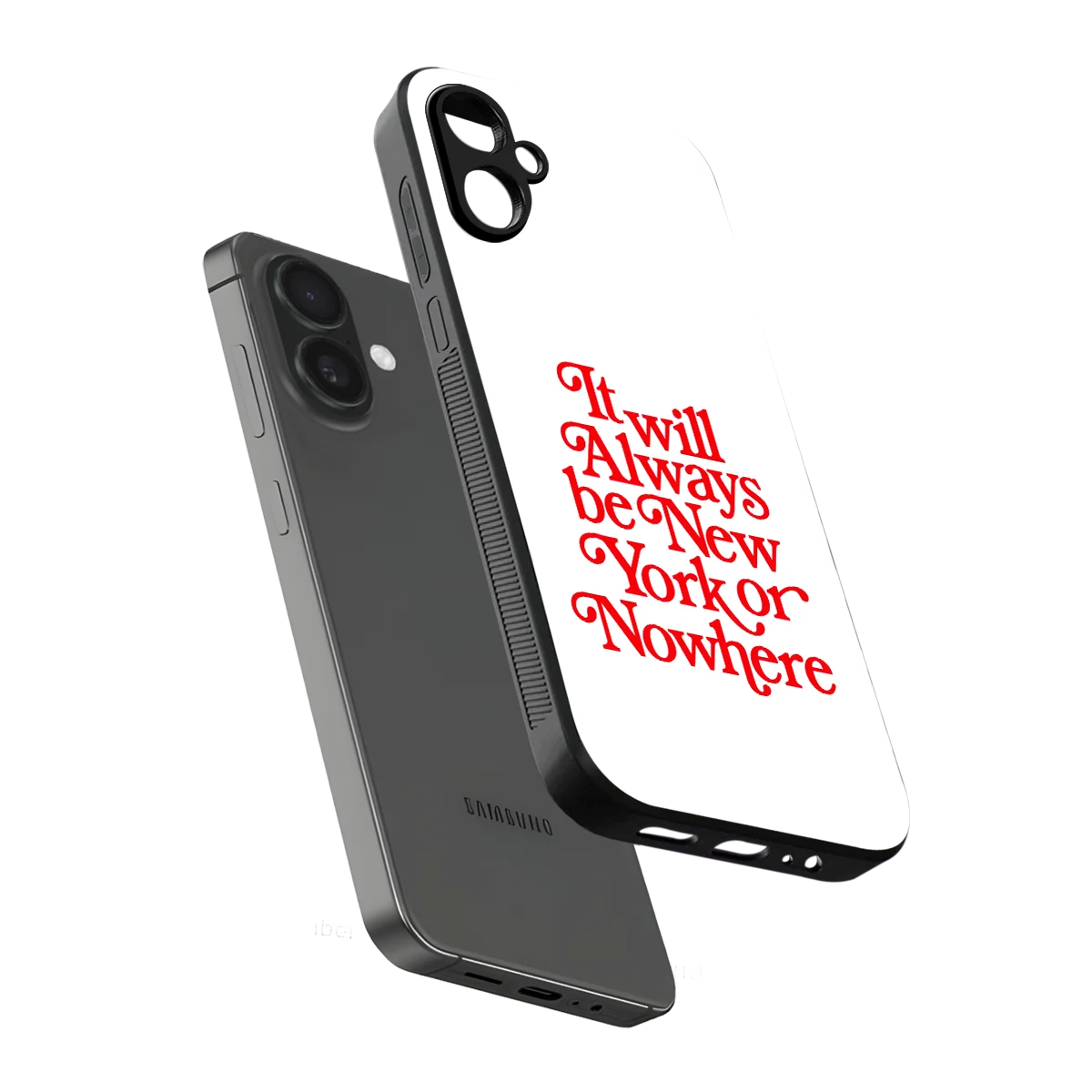 Newyorker sleek samsung galaxy a06 5g cover with tempered glass back and TPU edges
