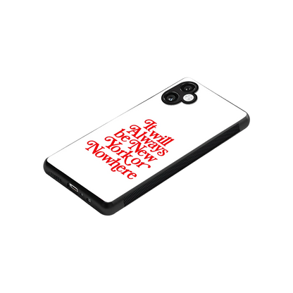 Newyorker stylish phone case for samsung galaxy a06 5g | glossy glass and slim fit