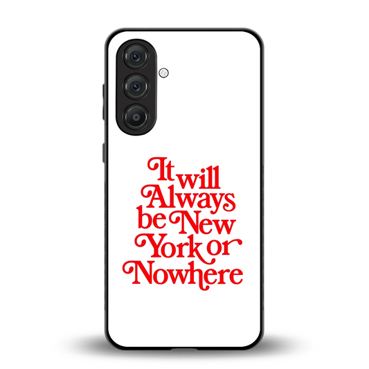 Newyorker back phone cover | glass case for samsung galaxy a56 5g