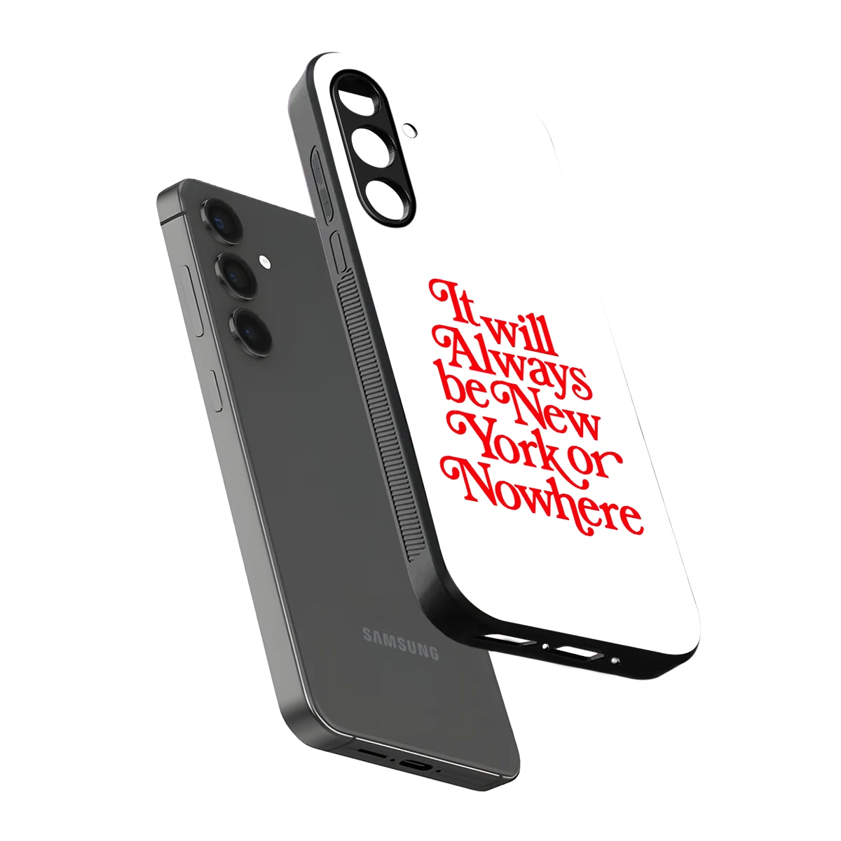 Newyorker sleek samsung galaxy m35 5g cover with tempered glass back and TPU edges