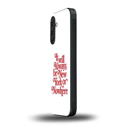 Newyorker samsung galaxy m35 5g mobile cover | shockproof glass phone case