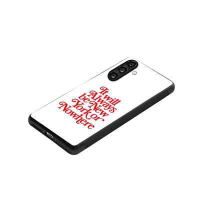 Newyorker stylish phone case for samsung galaxy m35 5g | glossy glass and slim fit
