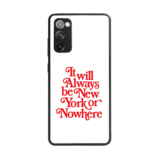 Newyorker back phone cover | glass case for samsung galaxy s20 fe