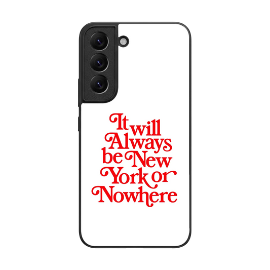 Newyorker back phone cover | glass case for samsung galaxy s22