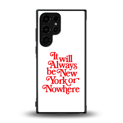 Newyorker back phone cover | glass case for samsung galaxy s24 ultra