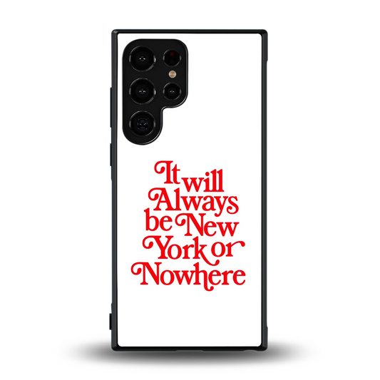Newyorker back phone cover | glass case for samsung galaxy s24 ultra