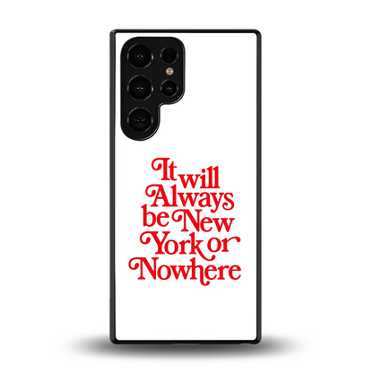 Newyorker back phone cover | glass case for samsung galaxy s25 ultra