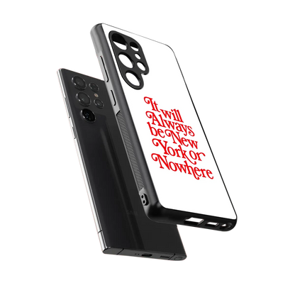 Newyorker sleek samsung galaxy s26 ultra cover with tempered glass back and TPU edges