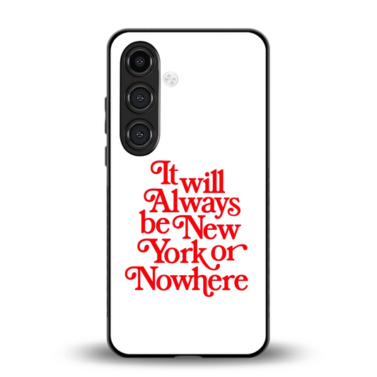 Newyorker back phone cover | glass case for samsung galaxy s23 fe