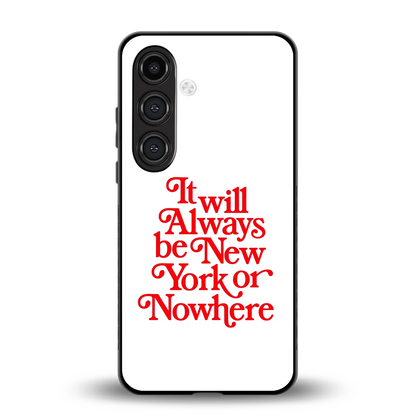 Newyorker back phone cover | glass case for samsung galaxy s25 fe