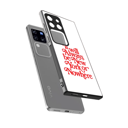 Newyorker sleekvivo v30 pro cover with tempered glass back and TPU edges