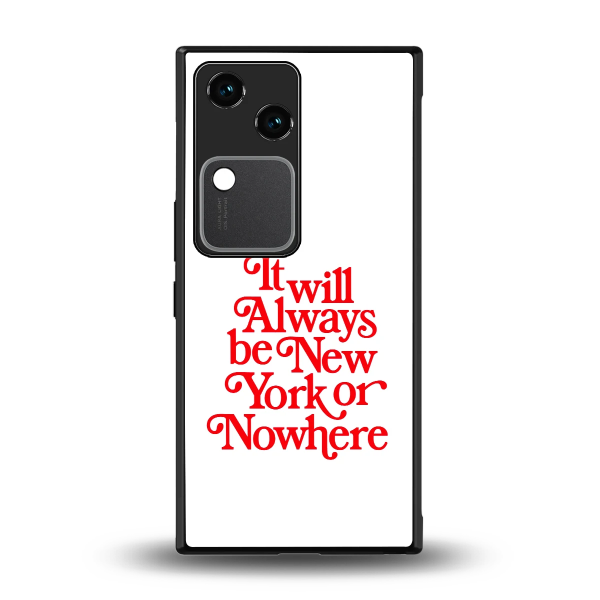 Newyorker back phone cover | glass case for vivo v30